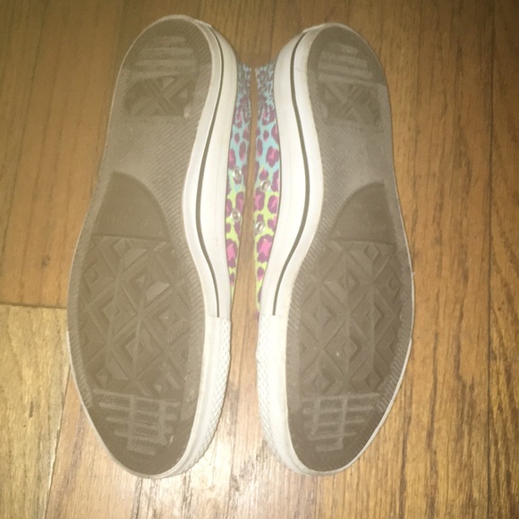 Rare Rainbow Cheetah Print Converse Chuck Taylors - Picture 3 of 3